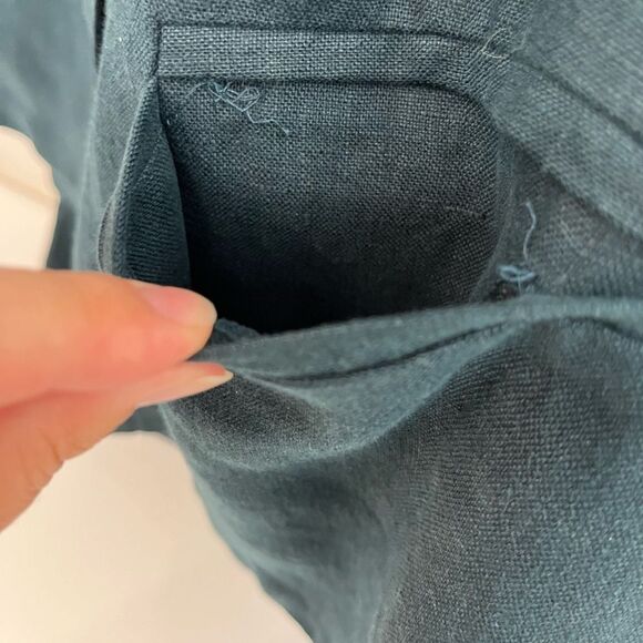 Eileen Fisher 100% Linen Skirt & Blazer Top Set Large - Picture 5 of 16